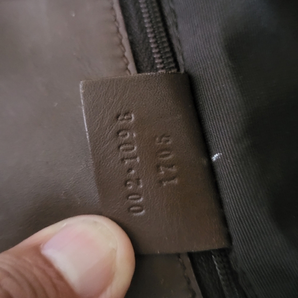 Gucci Shoulder, Tote Bag Brown GG Supreme Gold Hardware Canvas & Leather.. - Picture 9 of 13